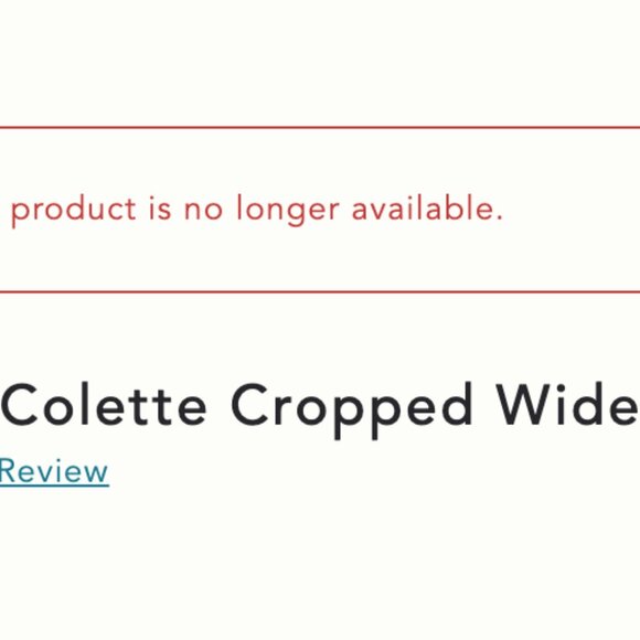 The Denim Colette Cropped Wide-Leg Jeans (Size 28) - Picture 10 of 11